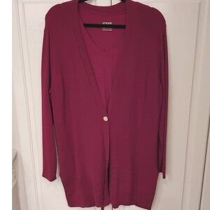 Chico's Lightweight Sweater NWT and Matching V-Neck Knit Top ~ 14-16